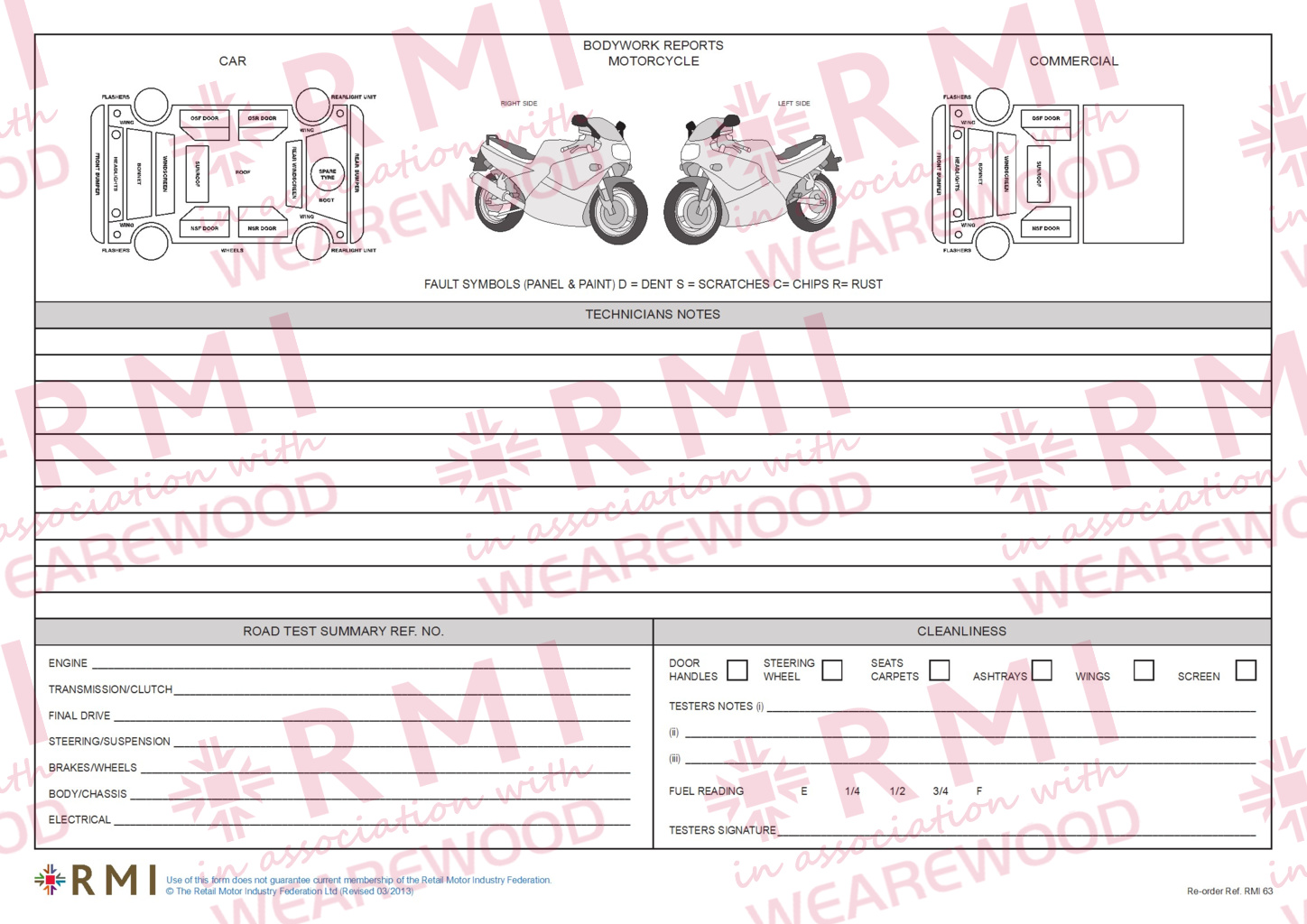 RMI063 - Repair Order / Invoices / Jobsheet Pad - Image 2