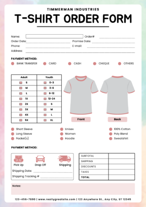 Custom 3 Part Triplicate NCR Form Pad